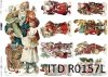 Papier decoupage świąteczny-Mikołaje*Paper Christmas-Santa Claus*Papel de Navidad-Santa Claus*Бумага Рождество-Санта-Клаус*Papier Weihnachten-Weihnachtsmann